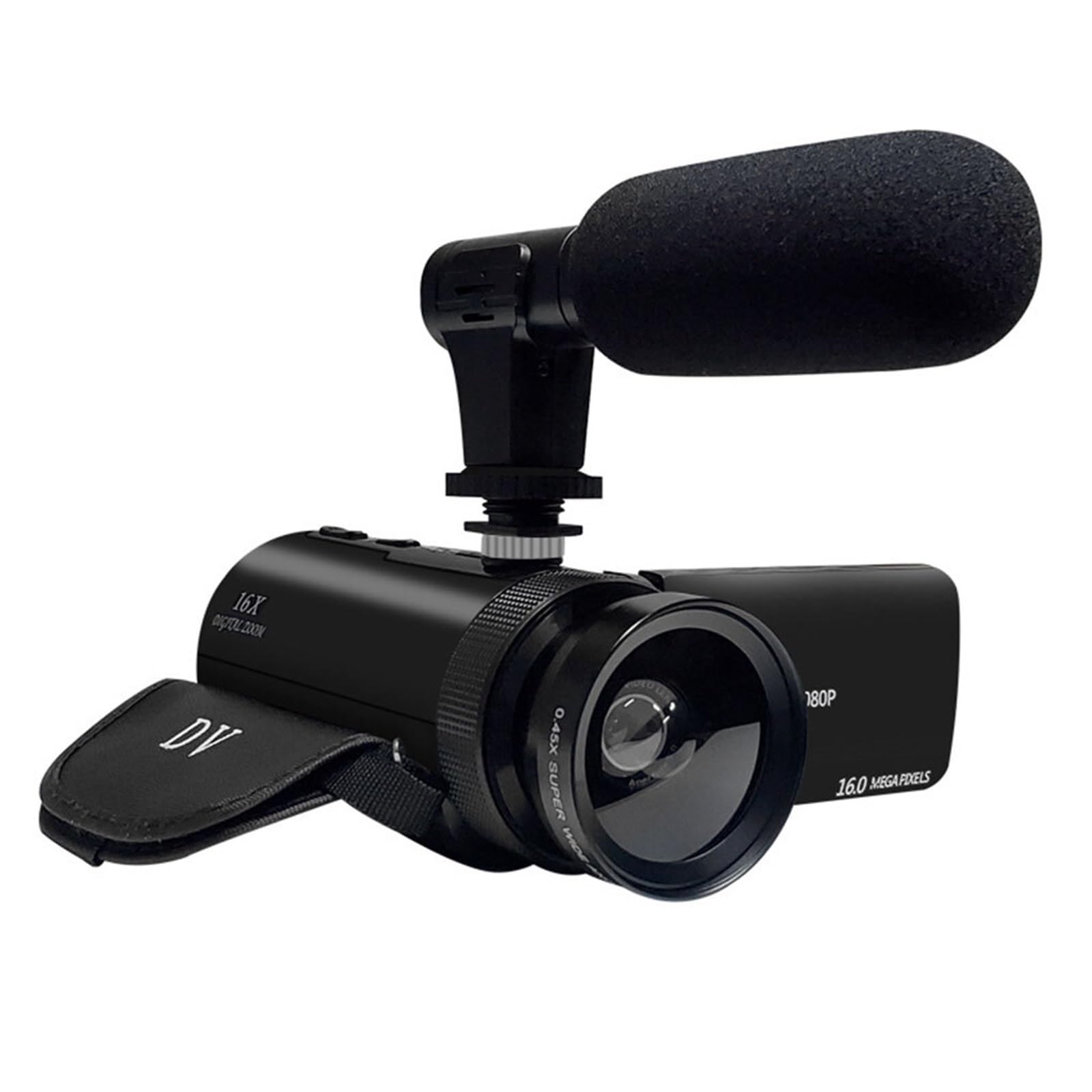 Fotocamera digitale a grande schermo in ABS for la registrazione quotidiana e il vlogging familiare Videocamera con tempo di standby lungo Leggero