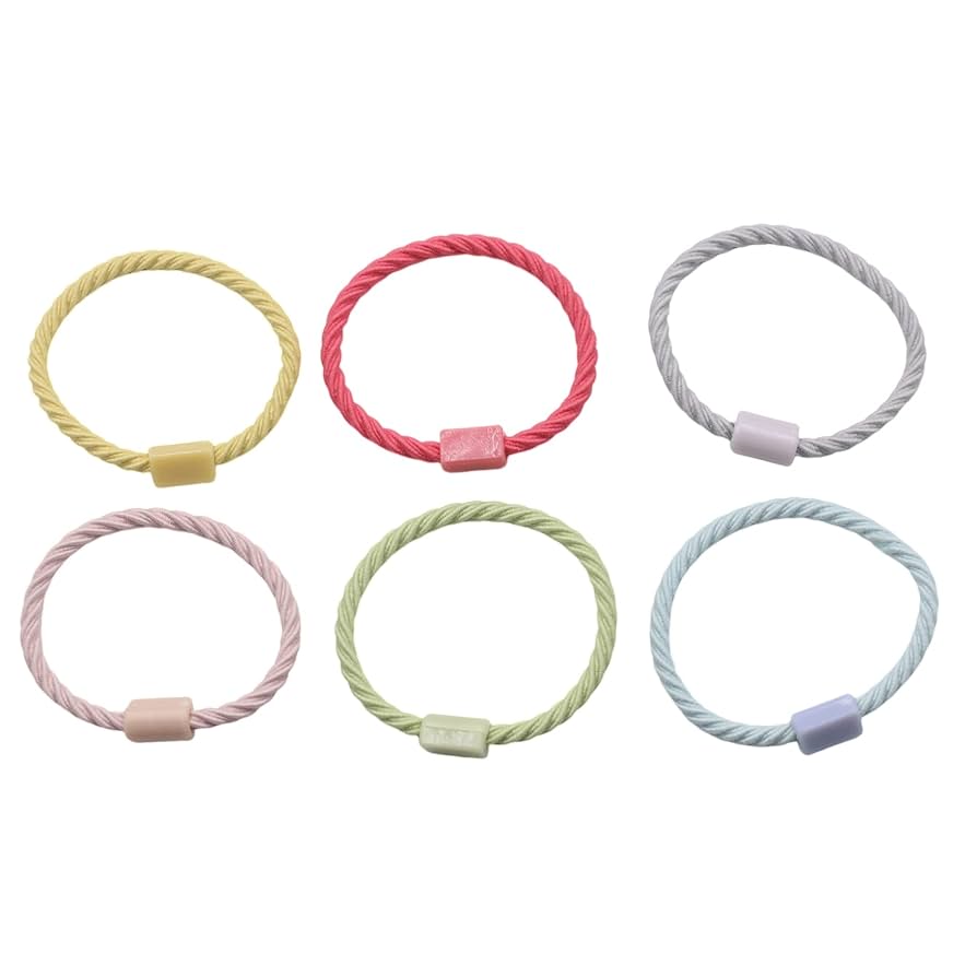 Amazon | KUKU工房 台座付ねじりヘアゴム 直径3.5cm 太さ2.5mm