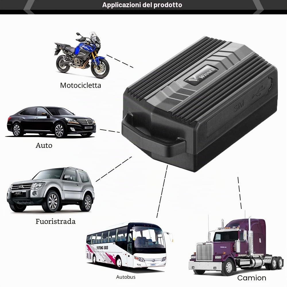 Zeerkeer Strong Magnet GPS Tracker Auto 3000mAh Tracker veicolo Sistema di monitoraggio in tempo reale, Localizzatore GPS impermeabile, Localizzatore GPS anti perso con APP gratuita per Smartphone