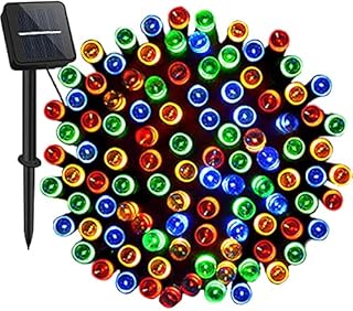 Solar Christmas Light String, 5M 20LED Solar Fairy Lights Outdoor Solar Christmas Lights 8 Modes Waterproof Solar String Lights for Garden Party Xmas Tree Christmas Decoration (Multicolor)