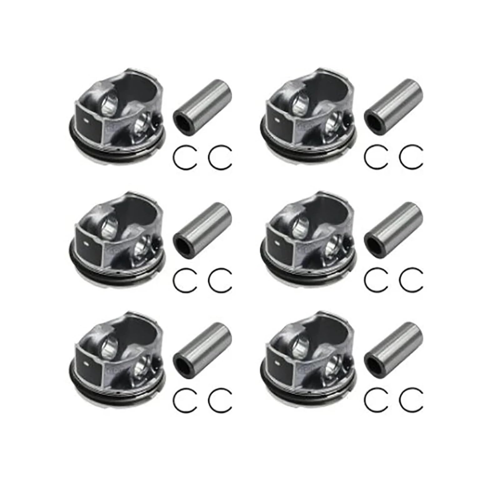 Kit de segments de piston et bielles de moteur Compatible pour les modèles Land Rover Ranger Discovery/Jaguar XE F-Type F-Face AJ126 LR062617 3.0T. Pièces détachées