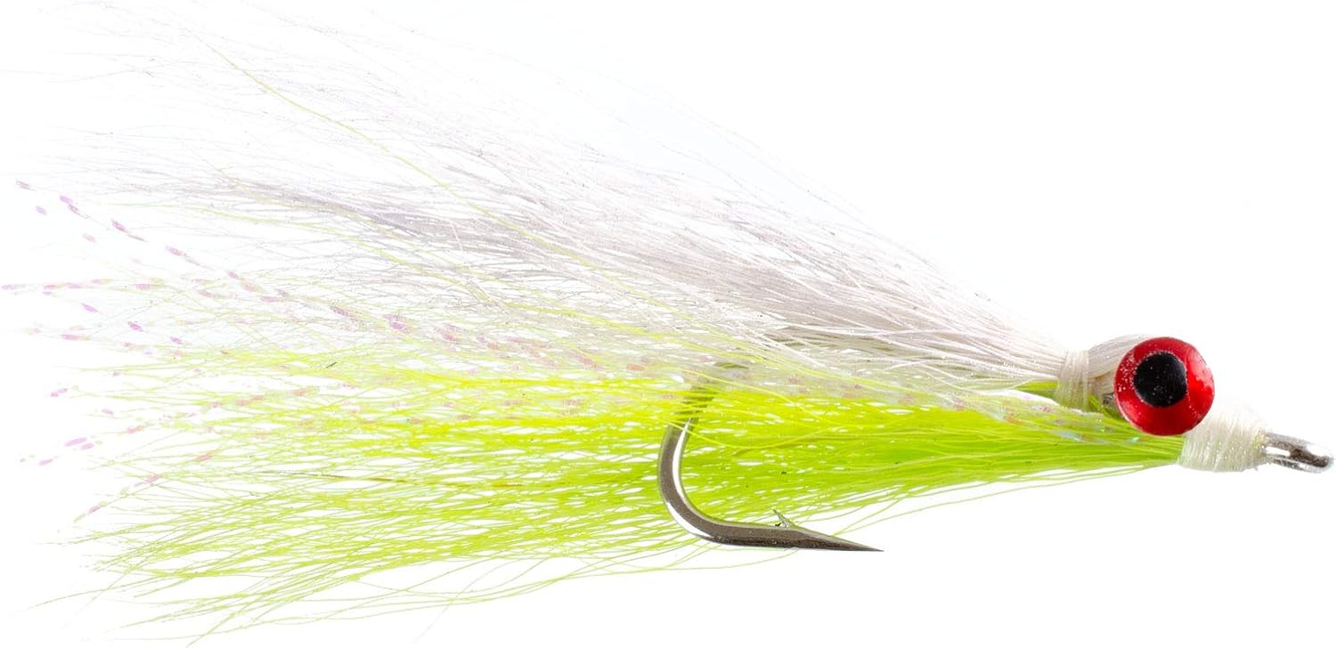 The Fly Fishing Place Clousers Minnow Fly Fishing Flies Assortment - Collection of 9 Saltwater and Bass Flies - Hook Size 1/0