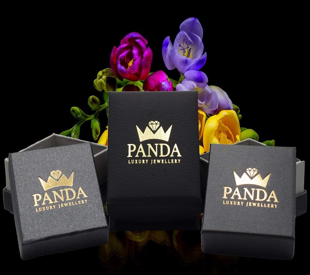 Panda-Jewellery Boucles D'oreilles Femme Argent 925 Poire Collier Femme Une Parure de Bijoux Pour Vous Bijoux Femme avec Boite Cadeau Boucles D'oreilles et Pendentif Femme Cristaux