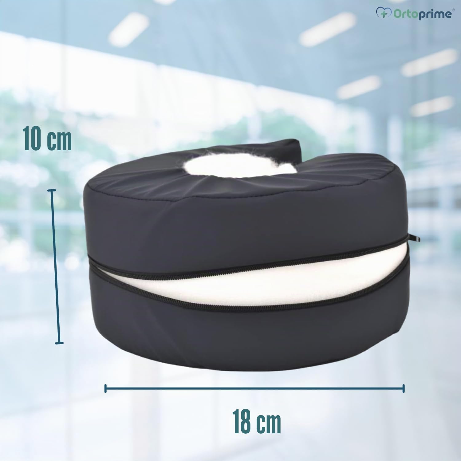 OrtoPrime PACK 2 Talonnières Anti-escarres Rondes Imperméables - Protecteurs de Talons Anti-escarres Réglable à l’Utilisateur - Coussins Anti-escarres Ergonomiques - Talons orthopédique pour Pieds