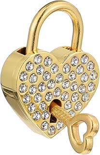 Yardenfun 1 Set Love Lock Bag Hanging Lock Love on Lock Love Heart Padlock Couple Lock Heart- Shaped Lock Picket Fence Key Padlock Heart-Shaped Lock Zinc Alloy Lovers Engraved Lock Bags