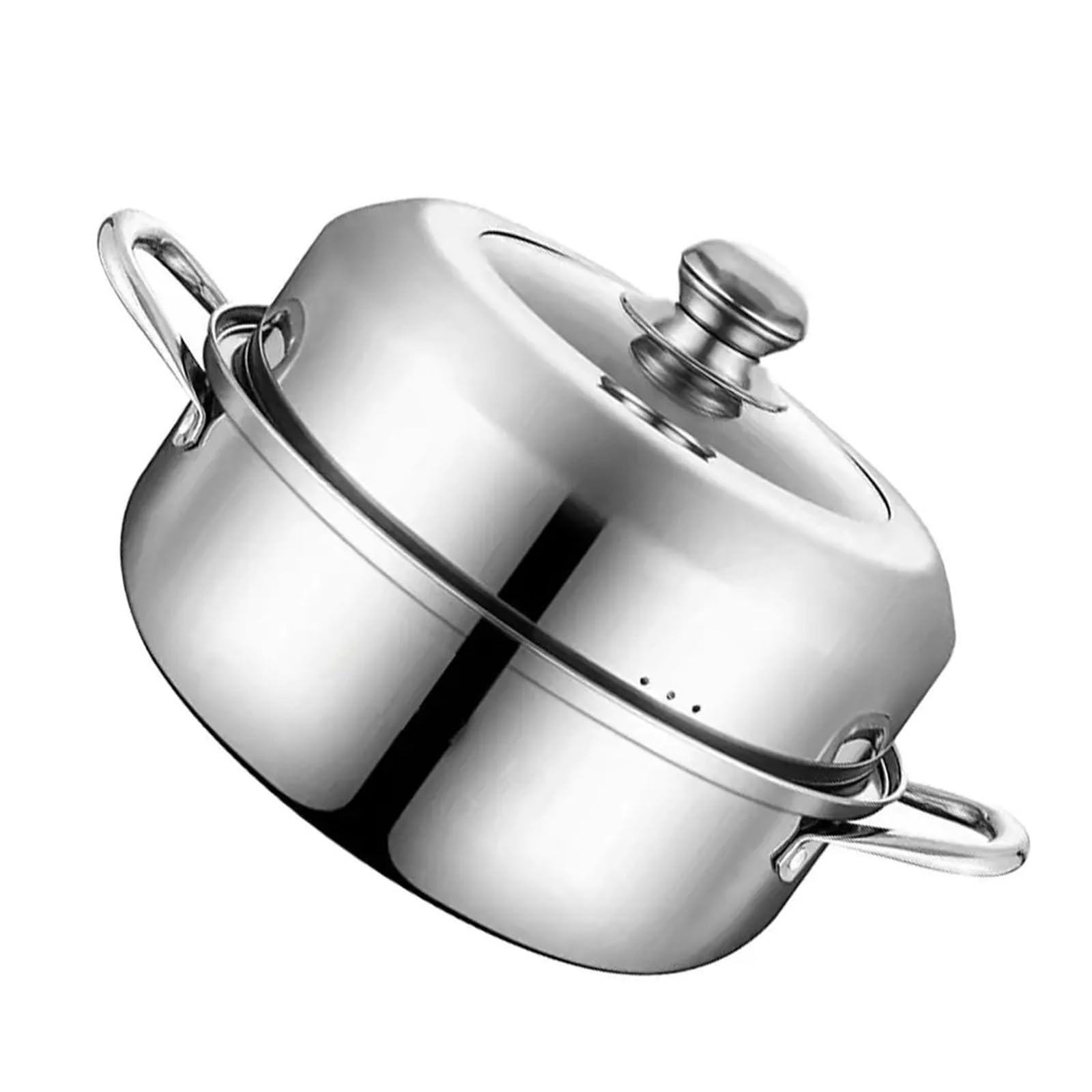 Olla de vapor de acero inoxidable para cocinar bollos al vapor en cenas familiares