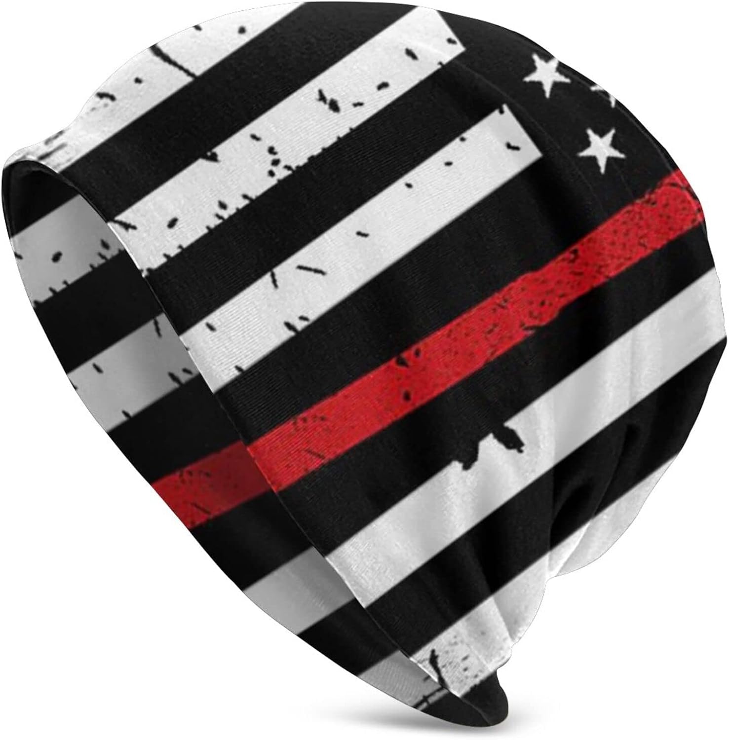 Red Line Firefighter USA Flag Printing 