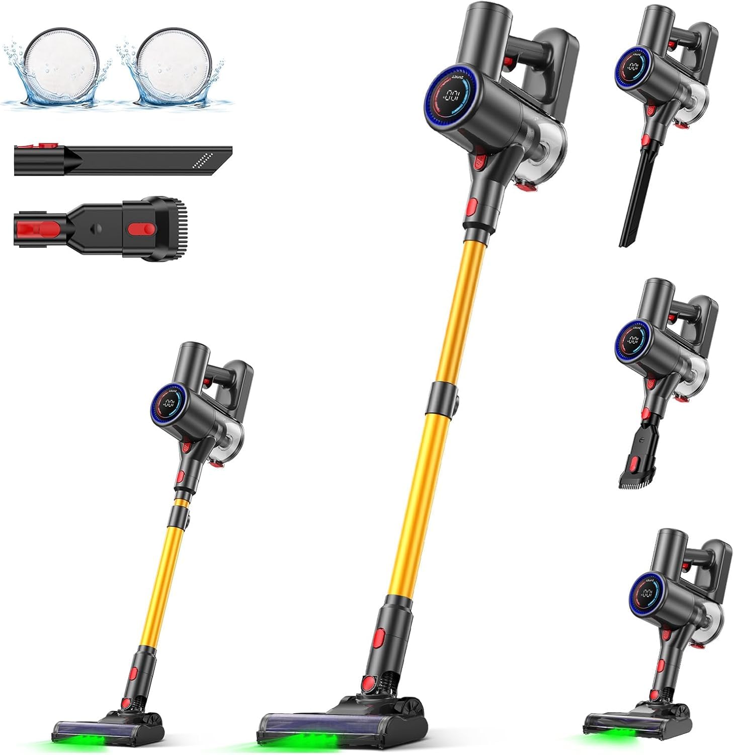 Zynet Cordless Vacuum Cleaner, 40KPA/40Mins, LED Display