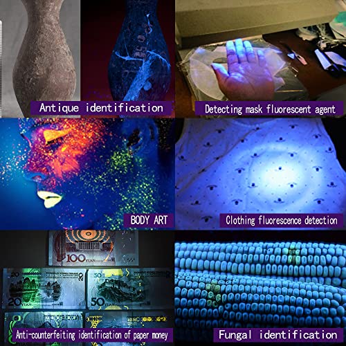 Image of UV Flashlight Black Light, 51 LED 395 nM Ultraviolet Blacklight Pet Urine Detector for Dog /Cat Urine,Dry Stains,Bed Bug, Matching with Pet Odor Eliminator