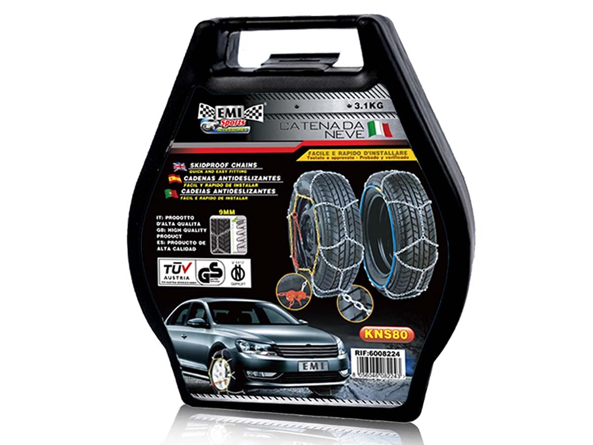 Cadenas de nieve 195/55R16 195/60R16, 205/50R16,215/45R16,215/50R16,225/40R16,225/45R16,185/60R17,205/45R17,205/50R17,215/40R17,215/45R17,225/40R17
