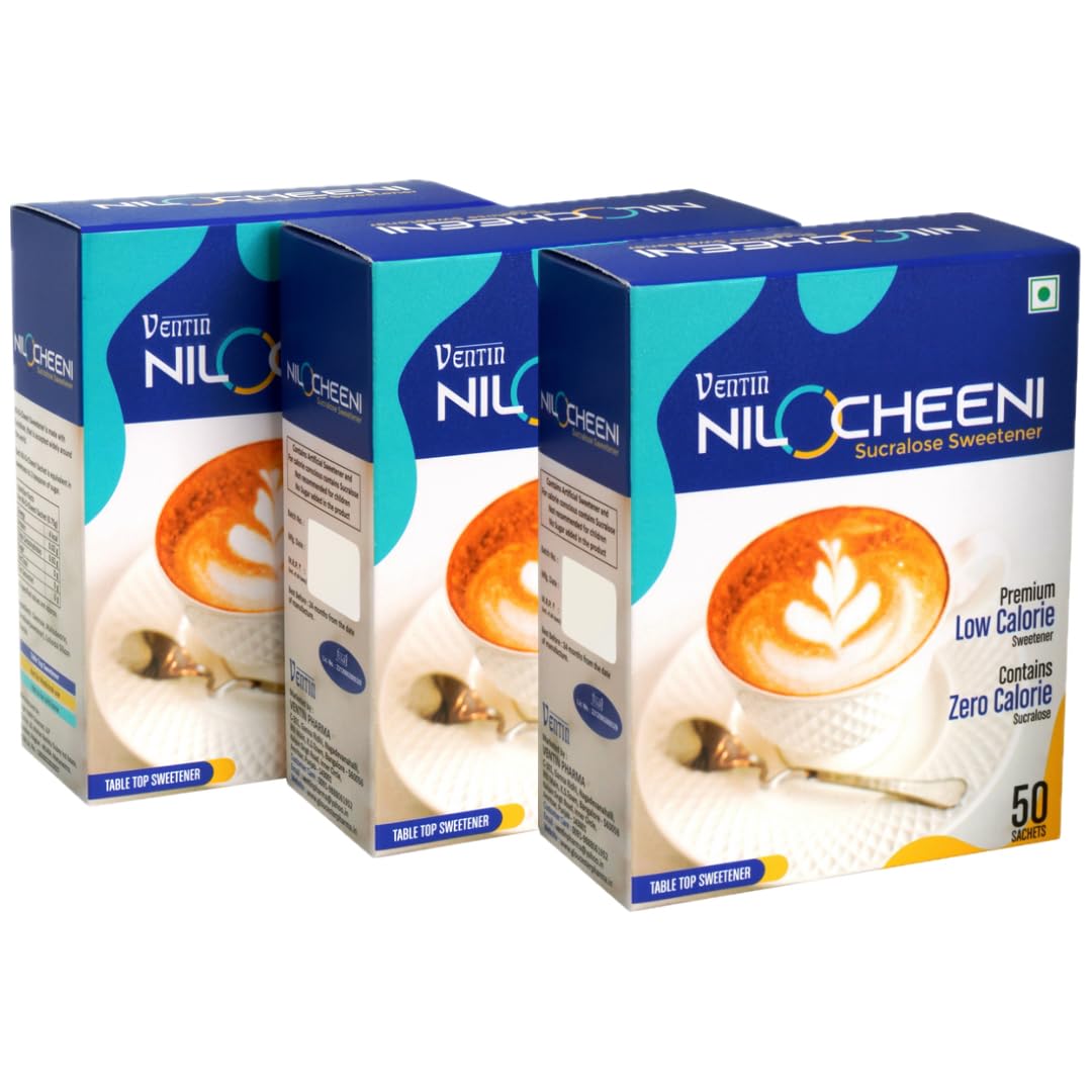 NiloCheeni Sucralose Sachets | Sugar Free | Zero Calorie | Diabetic Friendly | Vegan & Keto Friendly | 100% Safe (150 Sachets - Pack of 3) (B09534VSLY) Amazon Price History, Amazon Price Tracker
