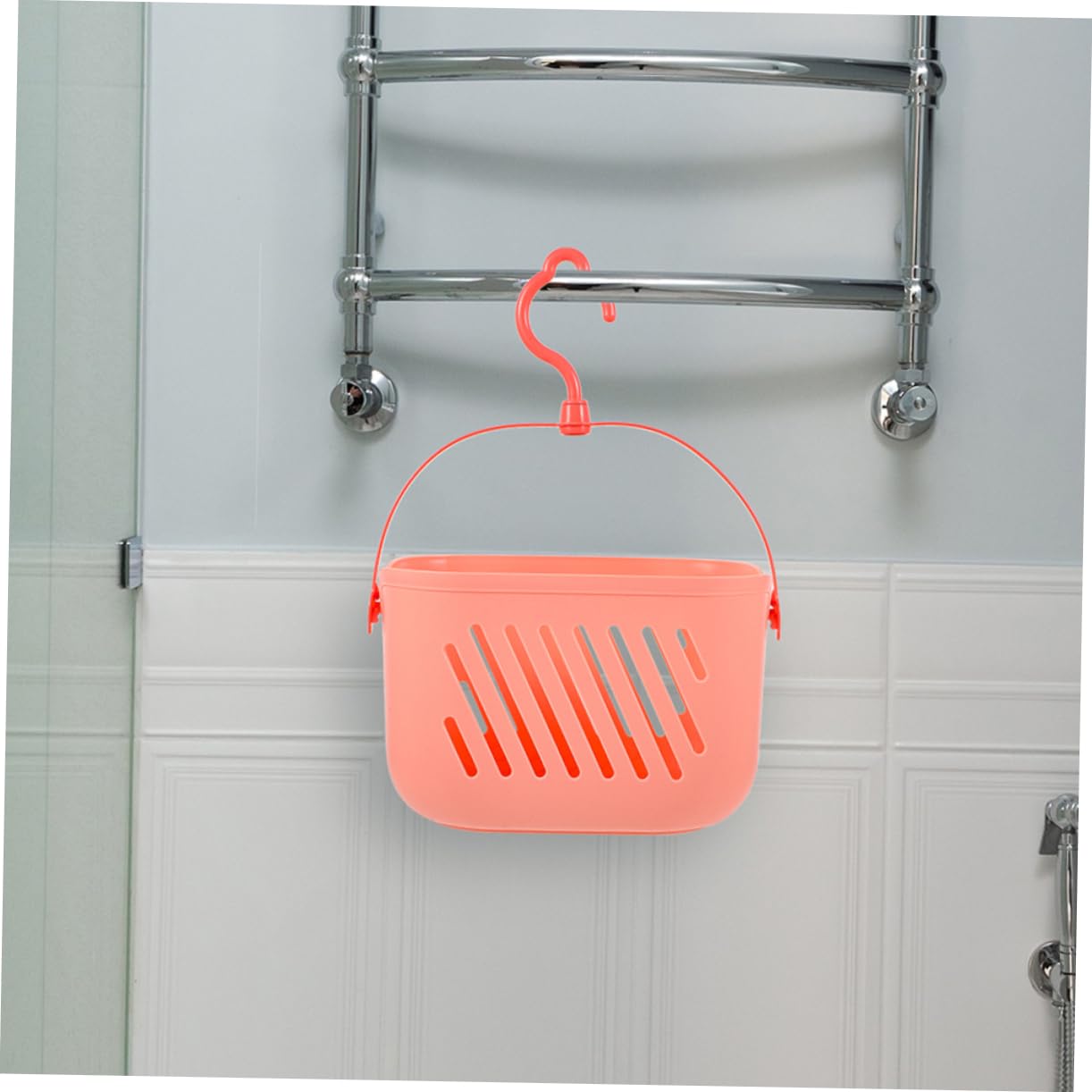 IMIKEYA 2 Cestas de Almacenamiento Colgantes Organizador Reutilizable para Baño de Plástico Pp Gancho para Accesorios de Ducha en Baños y Aseos