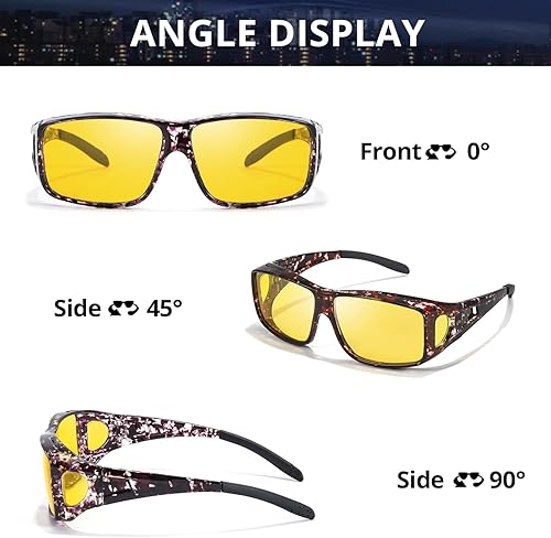 Miniatura 7 de IGnaef Lentes de conducción de noche para hombres y mujeres, reducen el deslumbramiento y polarizados HD IF0312