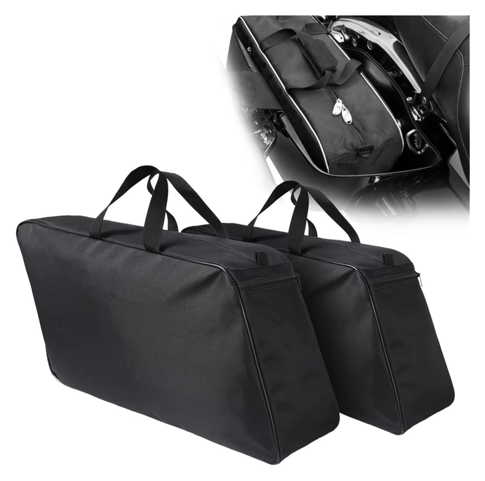 Moto Paraurti Borsa per Kawasaki per Chieftain per Roadmaster per Springfield Moto Laterale Tour Zaino Bagagli da Sella Borsa(2 pc)
