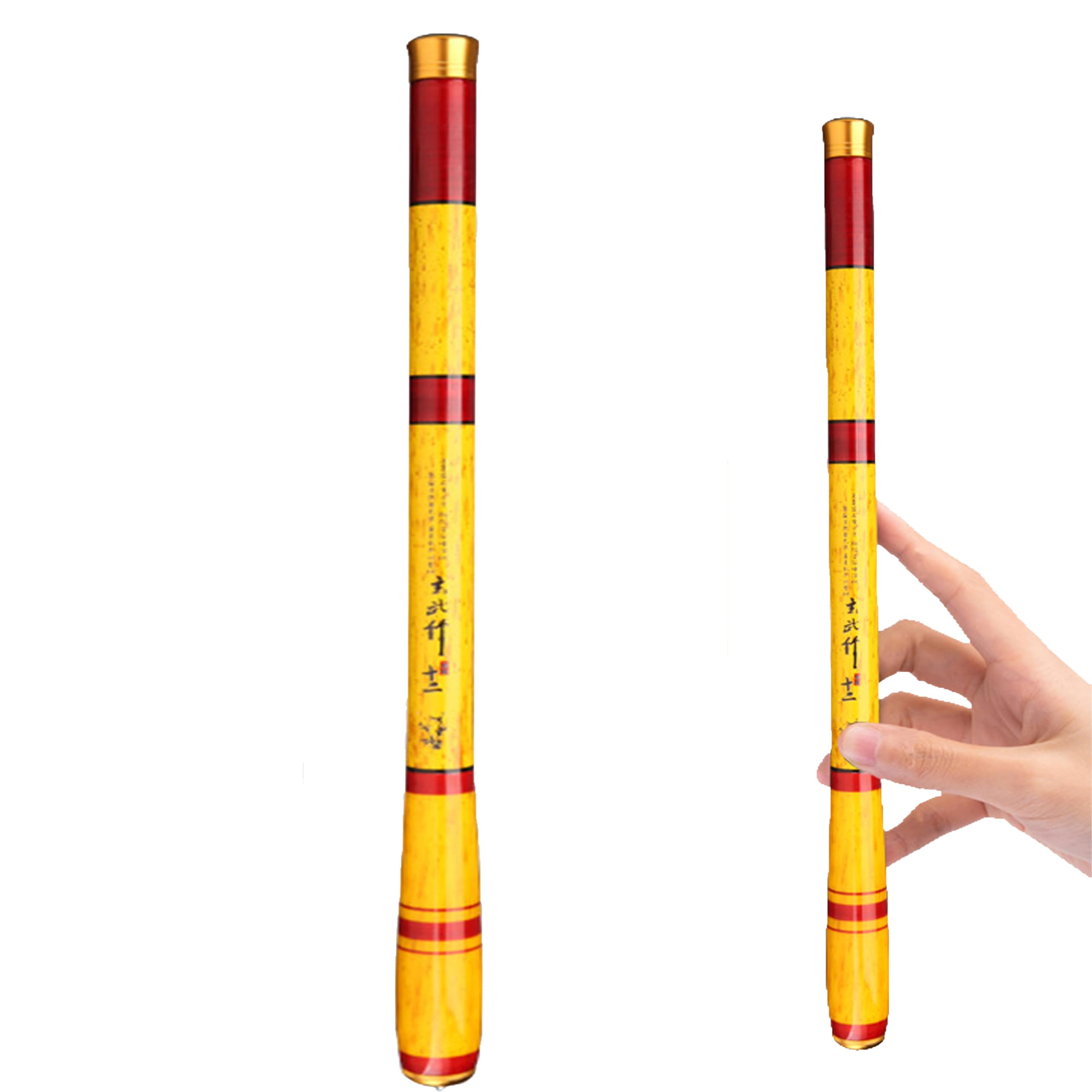 Carbon Fiber Telescopic Fishing Rod,Ultra Short Telescopic Fishing Tenkara Rod Portable Collapsible Bass Crappie Full Kit Carbon Fiber Fishing Pole All Waters Quality Tube Packing (Yellow, 11.8Ft)