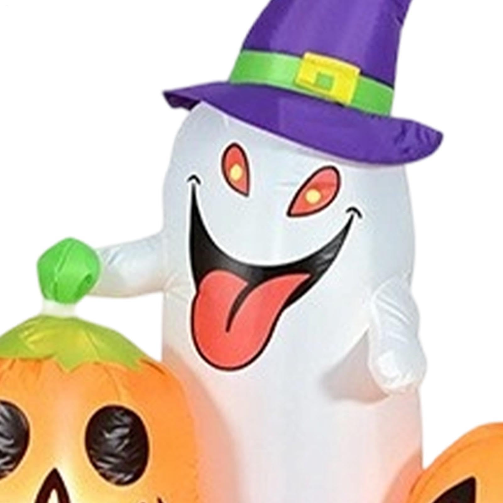 Ballons gonflables Halloween mignons fantômes et citrouilles de 2, avec LED
