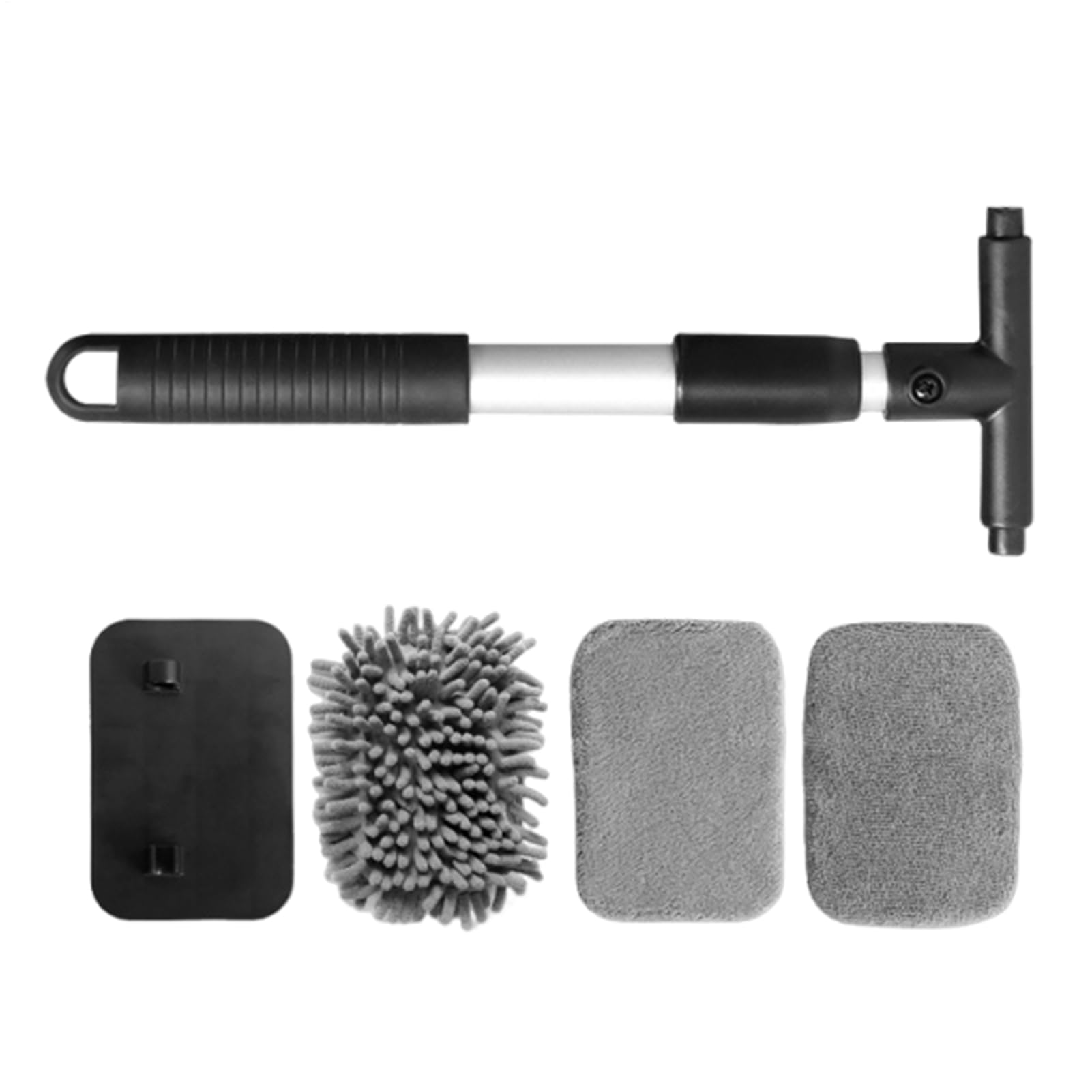 Nettoyeur de pare-brise de voiture avec manche brosse de nettoyage fenêtre et miroir