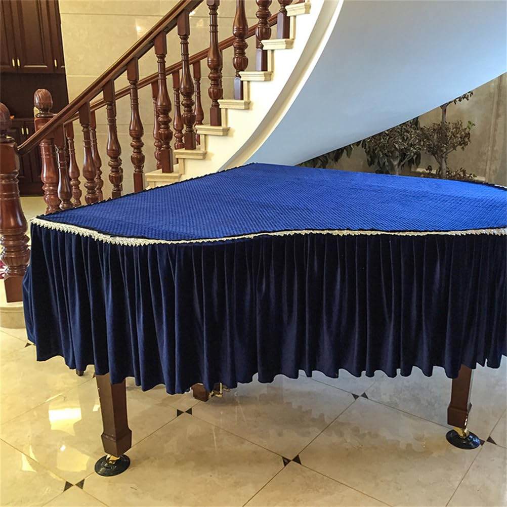 Personalizzata Di Lusso in Velluto Per Pianoforte A Coda, Copertina Protettiva Decorativa in Velluto Spesso A Prova Di Polvere Per Pianoforte A Coda, Indispensabile Per Il Pianoforte,A180,Single stool