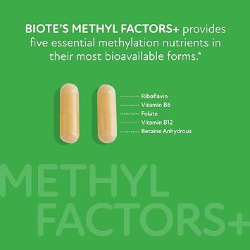 Biote Nutraceuticals - Methyl Factors+ Circulation + Mood (90 Capsules)