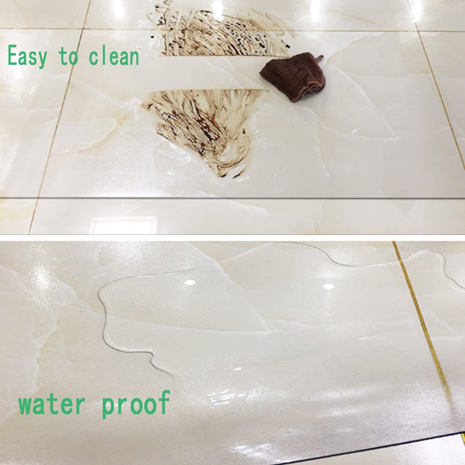 Alfombrillas antideslizantes de PVC para sillas de oficina, 80 x 100 cm, alfombrilla protectora para parquet y suelos duros, superficie transparente duradera de 1,5 mm de grosor