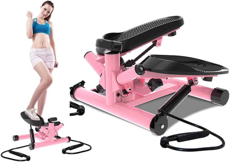 Mini Health and Fitness Stepper, Wide NonSlip Pedals Portable Mute Stepper with LCD