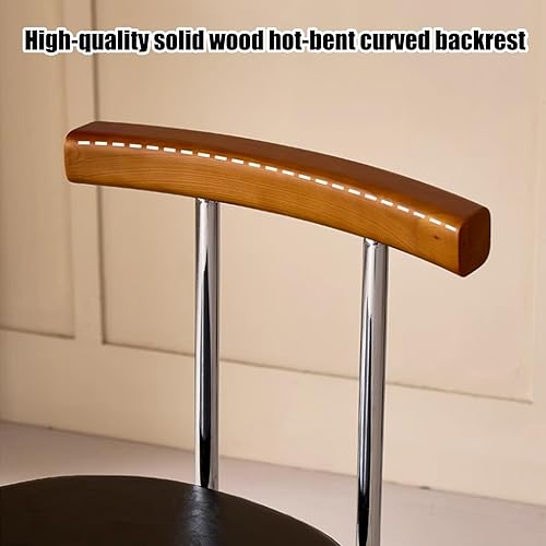 Miniatura 4 de Juego de sillas de comedor de 1246, sillas de comedor de metal, silla de cocina con cojín de cuero, silla retro sin brazos, para comedor, sala de