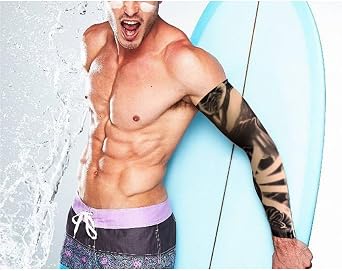 HOVEOX 20Pcs Tattoo Arm Sleeves Fake Tattoo Sleeves for Men and Women