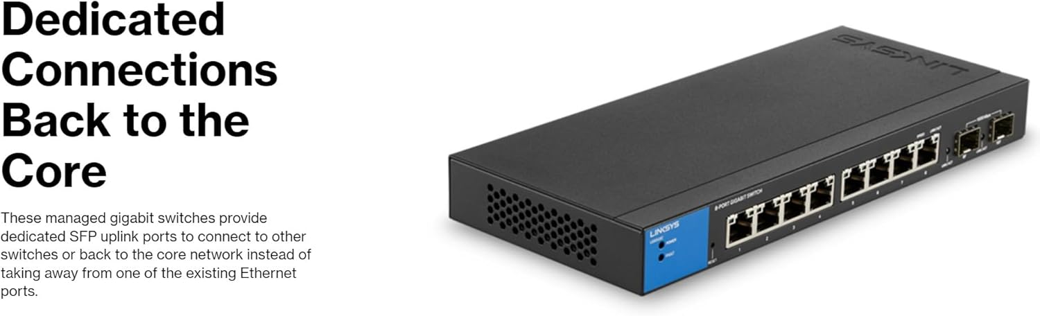 48-Port Managed Gigabit Ethernet Switch with 4 10G SFP+ Uplinks LGS352C