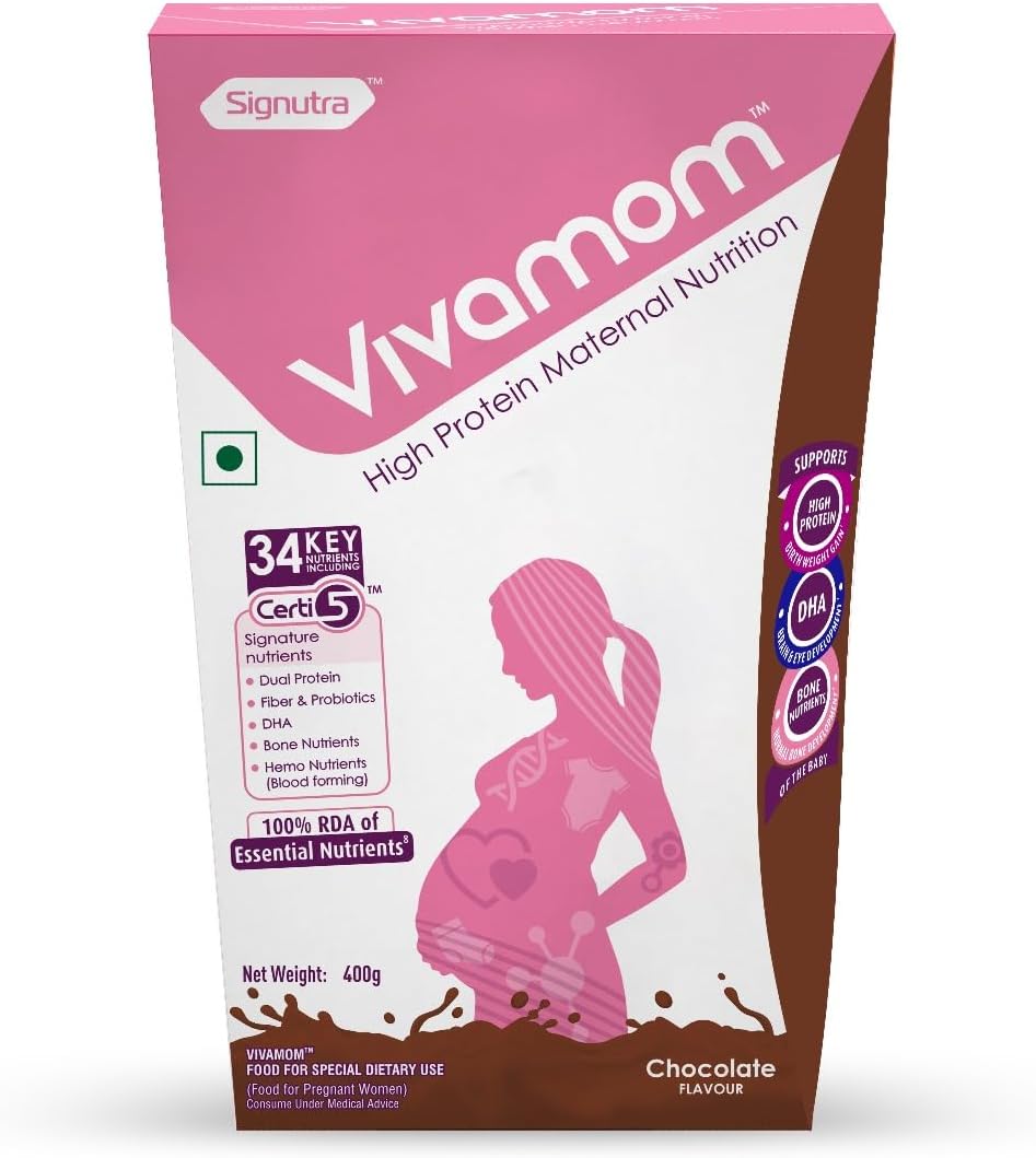 Vivamom Maternal Nutrition Supplement Powder-400Gram Bib(Chocolate)