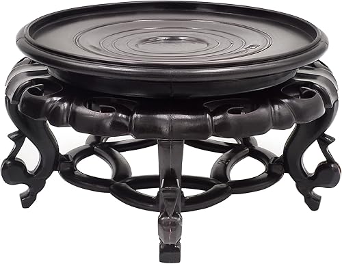 Miniatura 8 de Oriental Furniture - Soporte para pecera, base de jarrón estable para decoración del hogar (6.3 pulgadas)