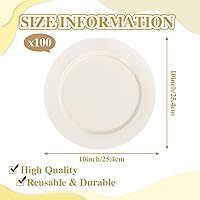 Vista 49 de I00000 60PCS Clear Gold Dessert Plates, Clear Plastic Plates with Gold Rim 7 Inch, Fancy Disposable Wedding Plate Heavy Duty for Thanksgiving