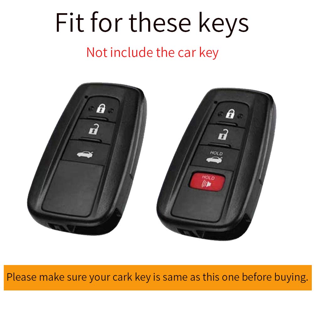 Ontto TPU Car Key Fob Cover Fit For Toyota Camry CHR Corolla RAV4