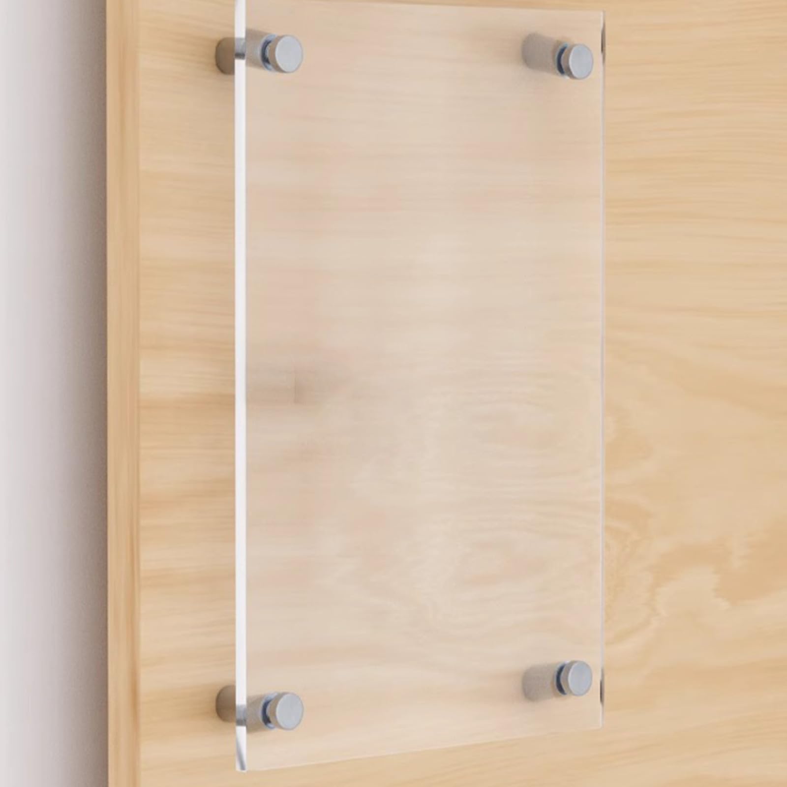16 soportes acrílicos para carteles con acabado resistente al óxido, separadores de exhibición de fácil instalación para carteles y carteles, perfectos para uso minorista y comercial