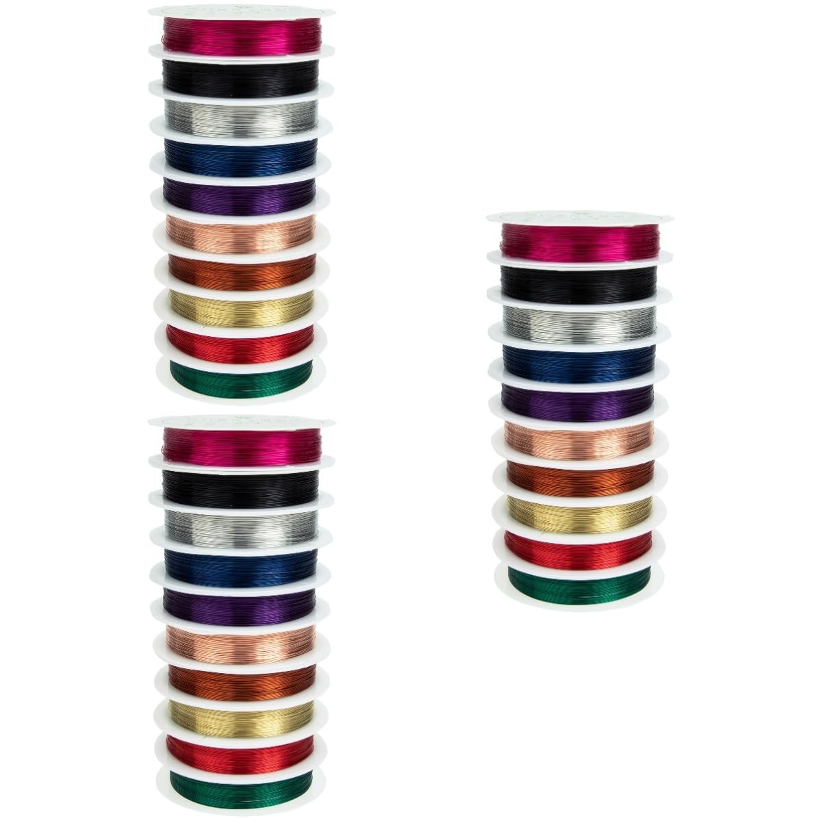 EXCEART 30rollos Cuerda De Alambre De Cobre Para Manualidades De Hilo Flexible Para Fabricación De Joyas Por Para Proyectos De Beading y Diy