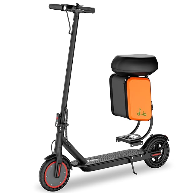 Electric Scooter for Adults - 19MPH 15 21-Mile Range 350W Motor 8 5 Solid Tires with App Control