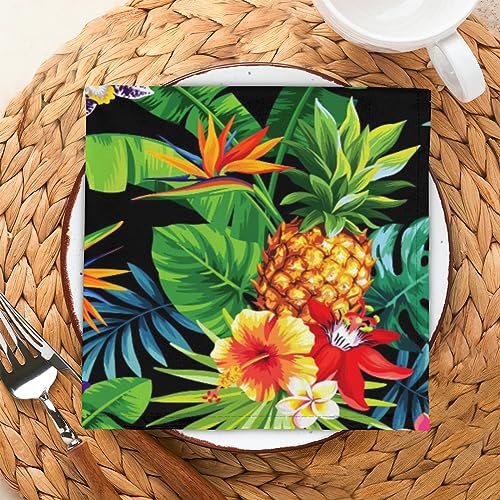 Set de 6 Servilletas de Tela con Flores Tropicales miniatura 5