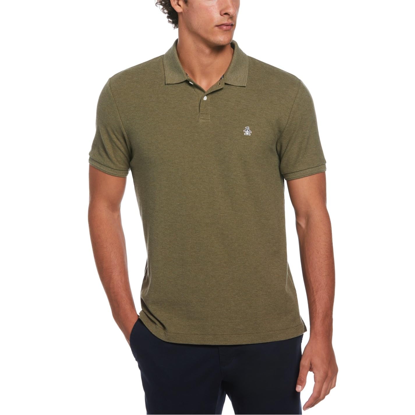 Original Penguin Men's Daddy Polo Shirt Green Small