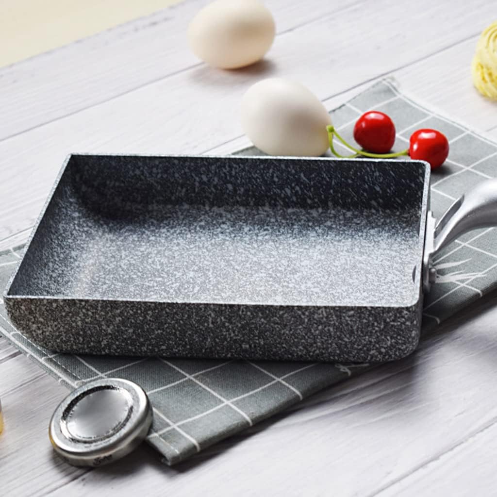 Japanese Omelette Rectangle Frying Pan Non-Stick Tamagoyaki Rolled Egg Cooker with Anti Scalding Handle Kitchen Cookware