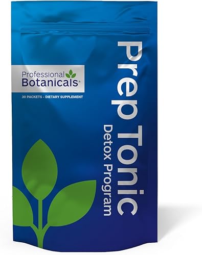 Professional Botanicals Prep Tonic Detox 10 días de desintoxicación de cuerpo completo, sistema de salud y bienestar, limpieza corporal - 30 paquetes