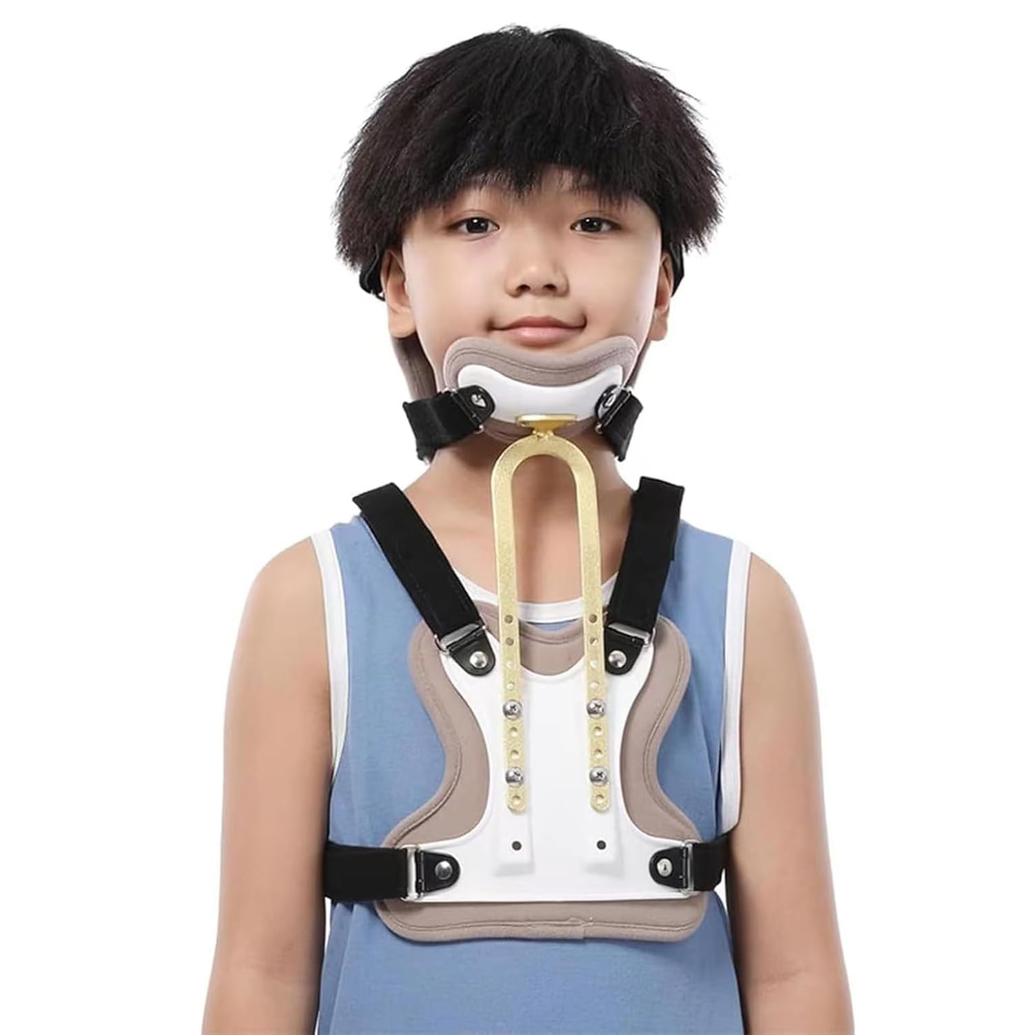 Orthèse cervicale pour enfants douce pour la peau et respirante en U