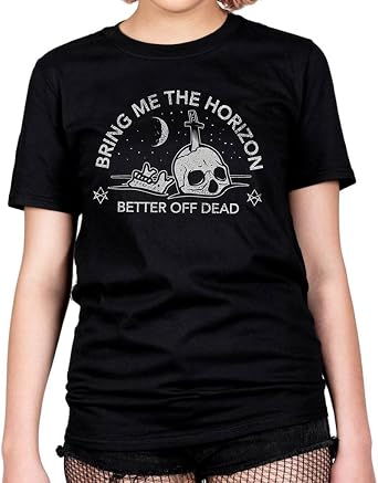 Bring Me The Horizon Unisex-Adults Official Happy Song T Shirt - Medium, Black