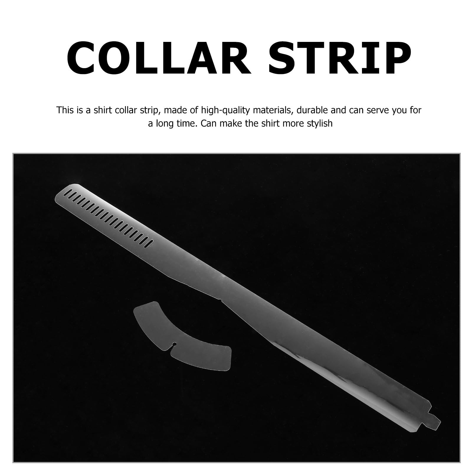 jojofuny Tiras de Cuello para Camisa de Plástico Blanco Ajustables Fijación para Collar, Paquete de 200 Piezas, Accesorio Práctico para Adultos