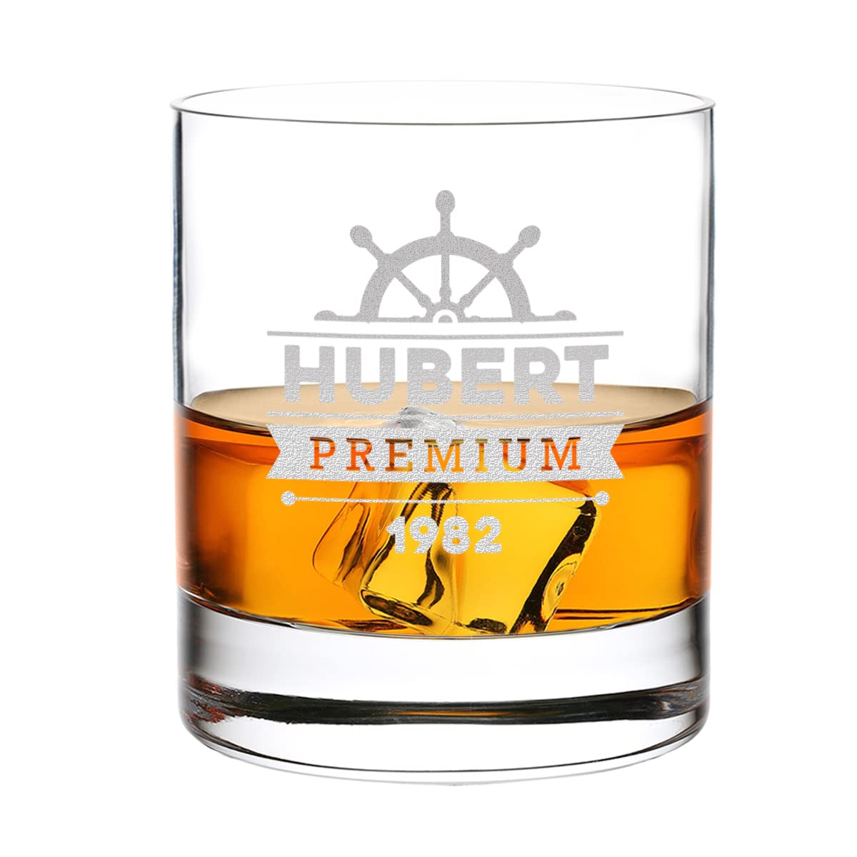 2-delig gepersonaliseerd whiskycadeau, 1 x houten vat eiken