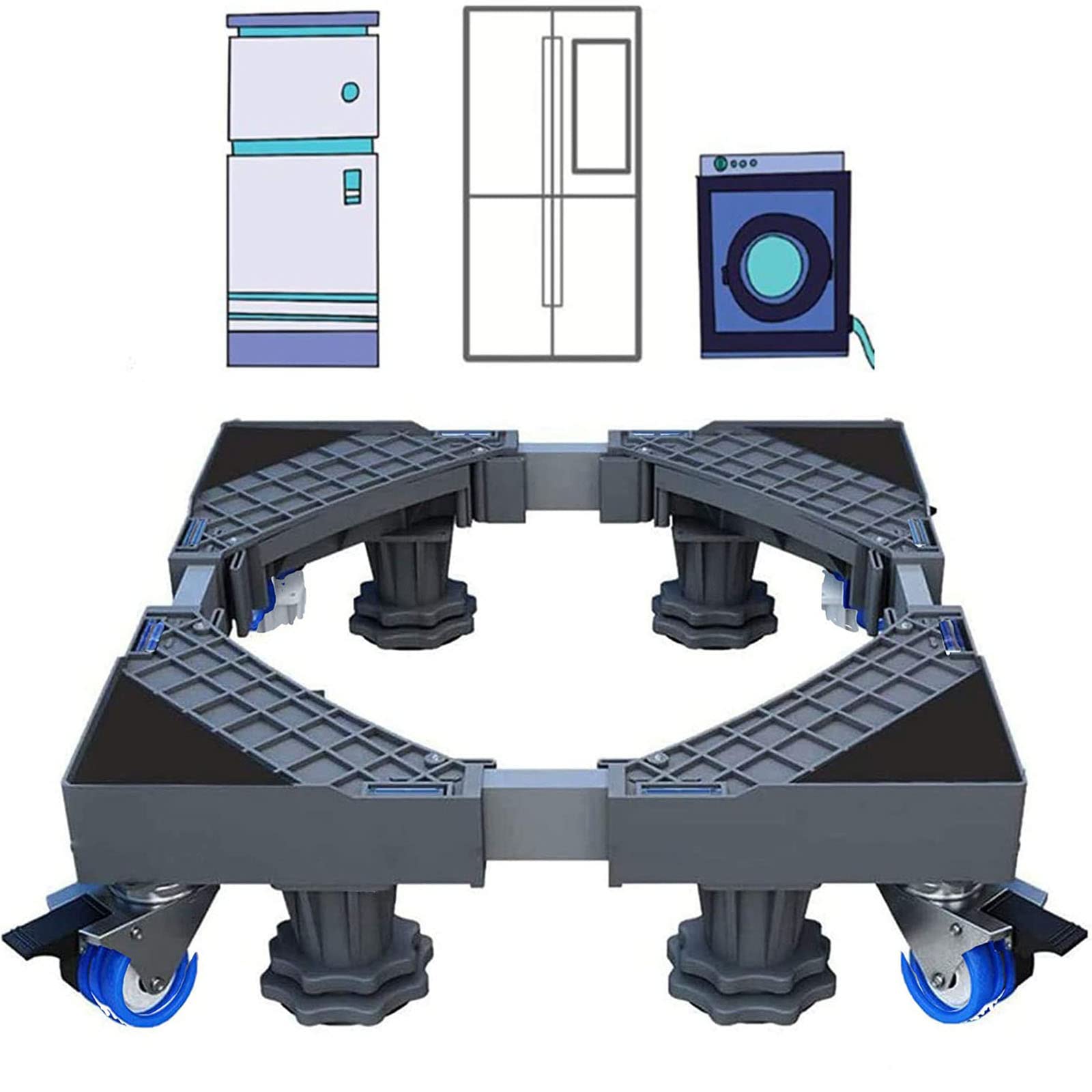 Buy JEEWHEET Multifunctional Movable Adjustable Base Washing Machine