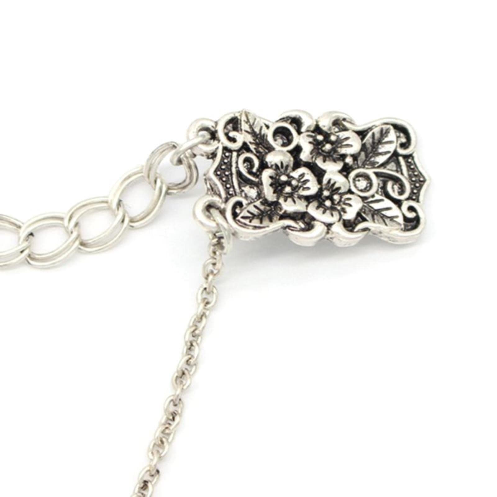 6 Clips De Cardigan Métal Serti Diamants - Pour Châles, Foulards, Cols (noir, Argent, Or)