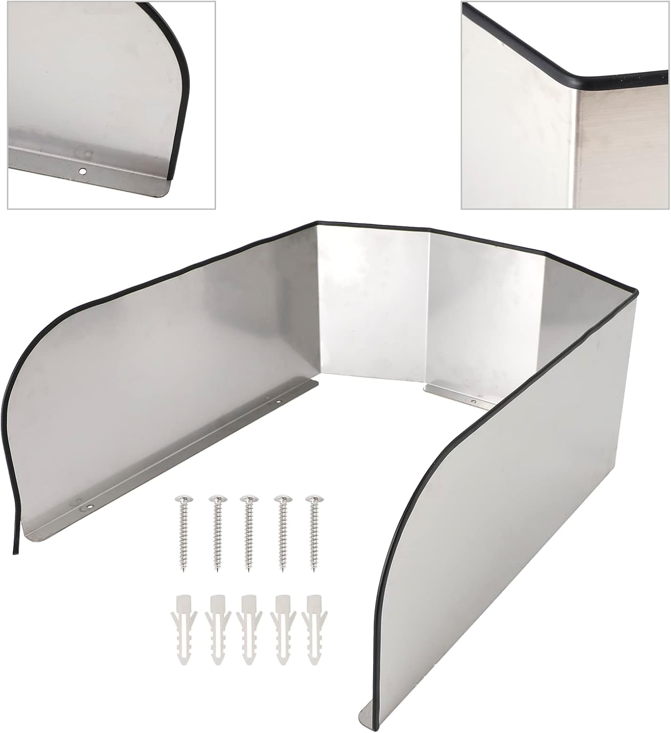 Areyourshop Stainless Steel Waterproof Cover Weather Protection Box Wall box Rain Cover For Doorbell Socket Intercom System, for Electric Vehicle Charging Station/Point Outdoor Cover