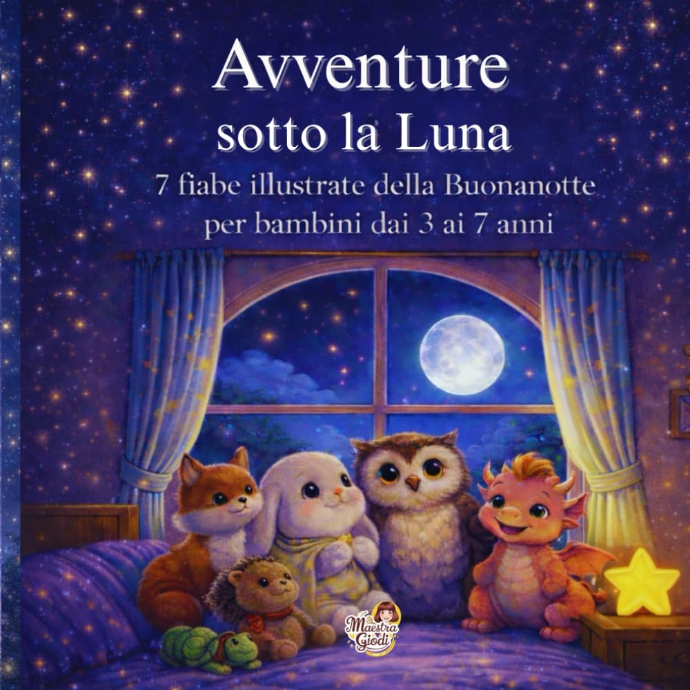 Avventure sotto la Luna: 7 fiabe illustrate per bambini dai 3 ai 7 anni (Il Giardino delle Emozioni. Le Fiabe di Maestra Giodi)