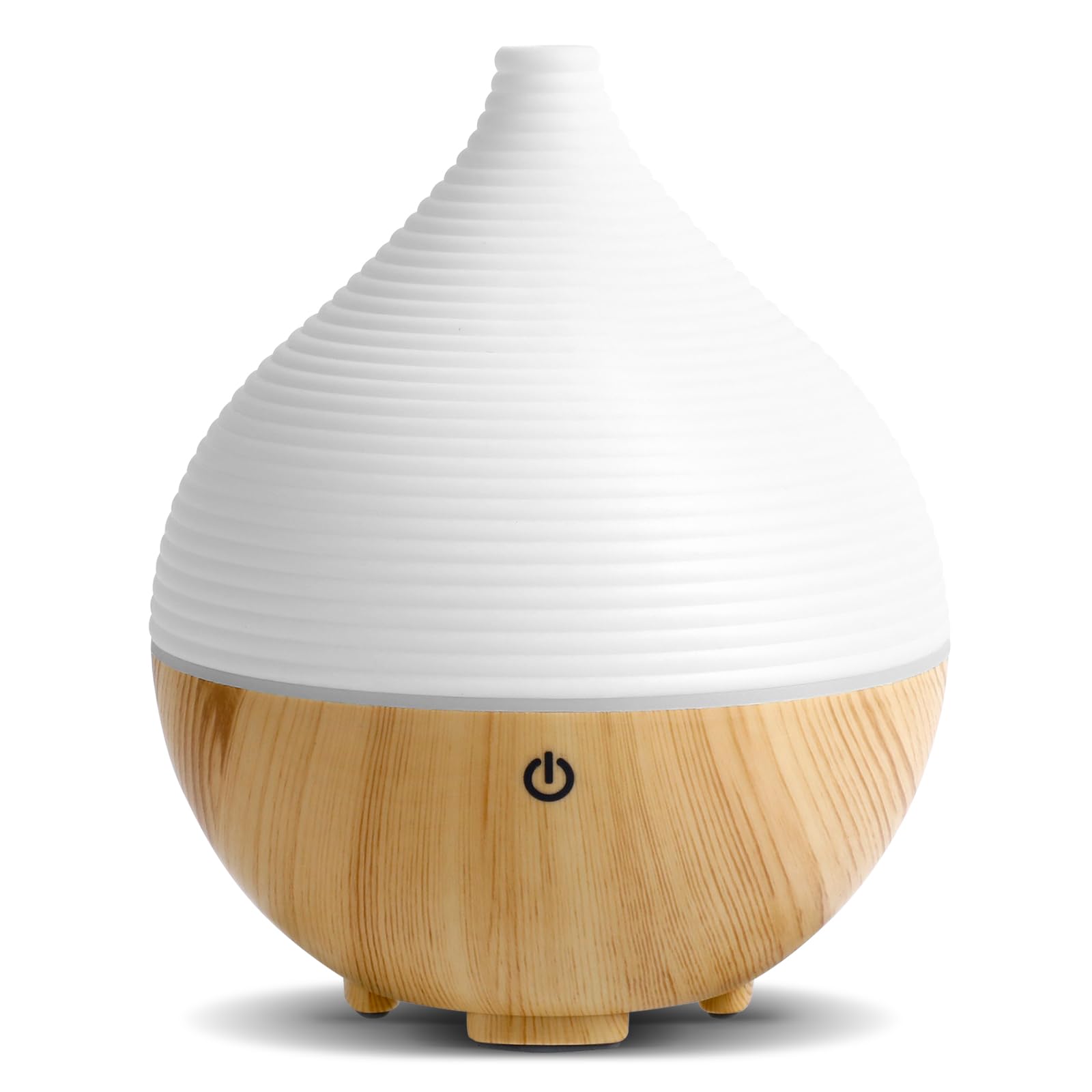 AiQInu Difusor de Aromas 160ml, Humidificador Ultrasónico,Apagado Automático, Difusor de Aceites Esenciales,7 Colores LED, Función Aromaterapia, Ultrasilencioso