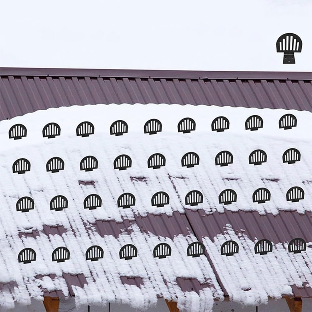 Schneefanghaken Metall Schwarz Rostschutz Beschichtet