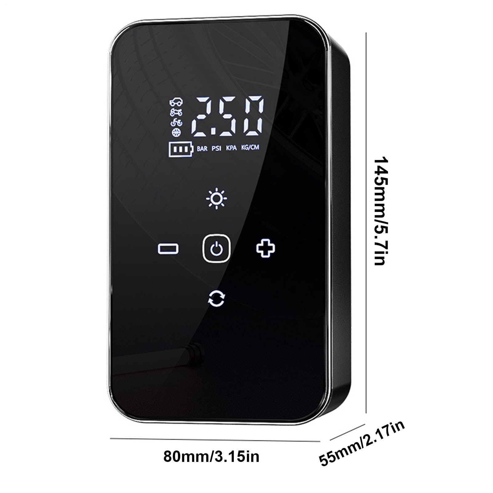 Pompe à air sans fil - Accessoire de voiture - Rechargeable - Électrique